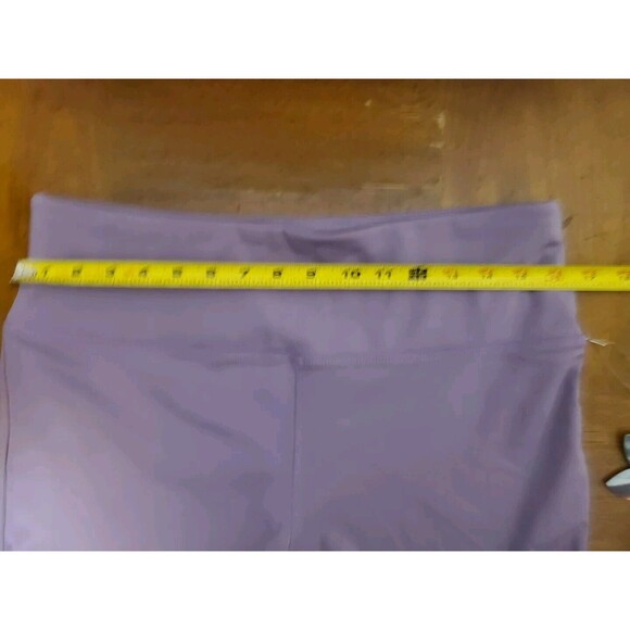 Vasana Orchid Purple Stretch Ruffled Hem High Waisted Pull-On Shorts Size XL NWT - Picture 6 of 7